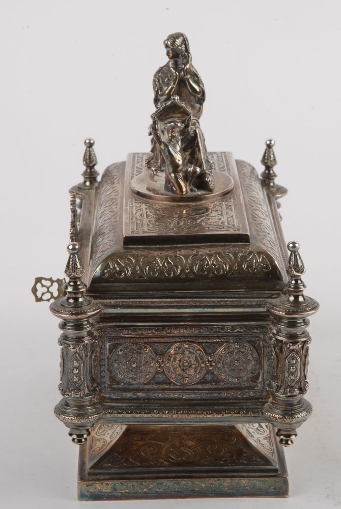 Elkington & Co. Renaissance Revival Silver Plate Humidor