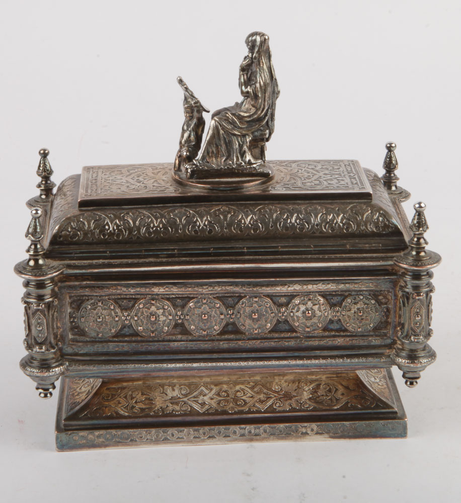 Elkington & Co. Renaissance Revival Silver Plate Humidor