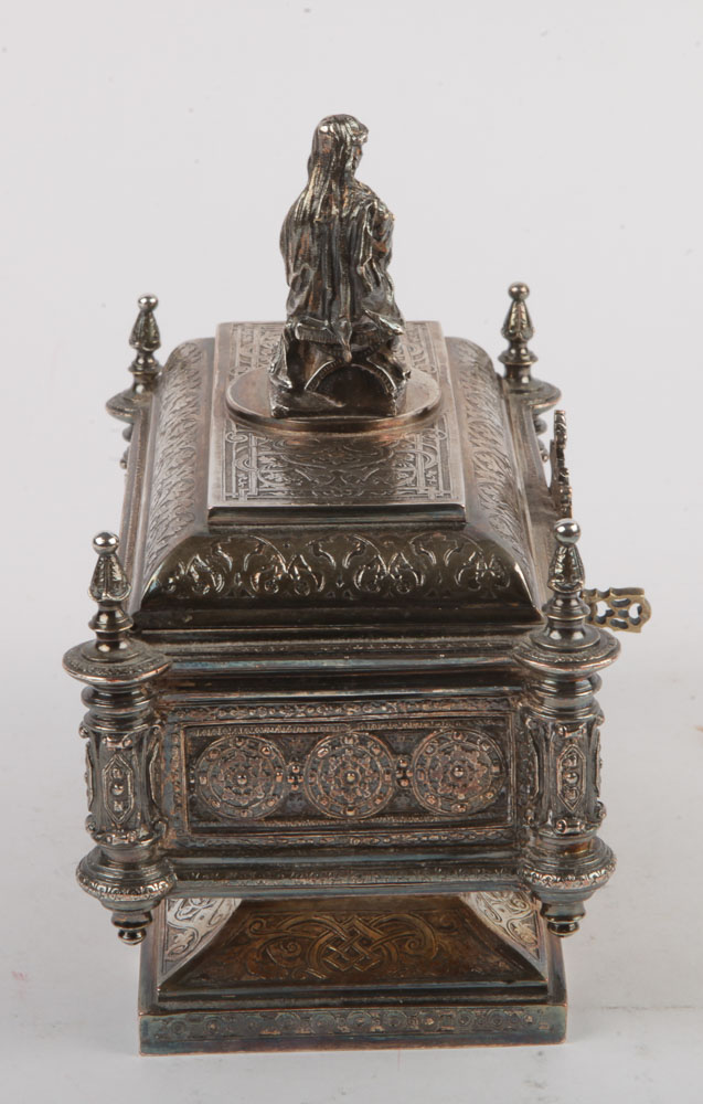 Elkington & Co. Renaissance Revival Silver Plate Humidor