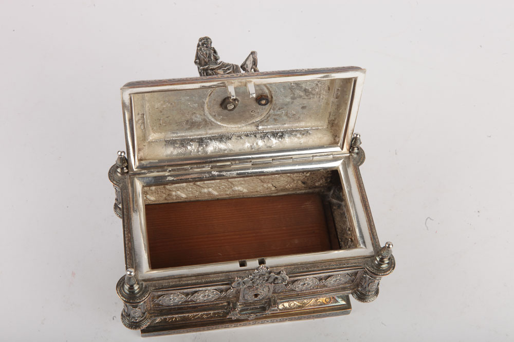 Elkington & Co. Renaissance Revival Silver Plate Humidor