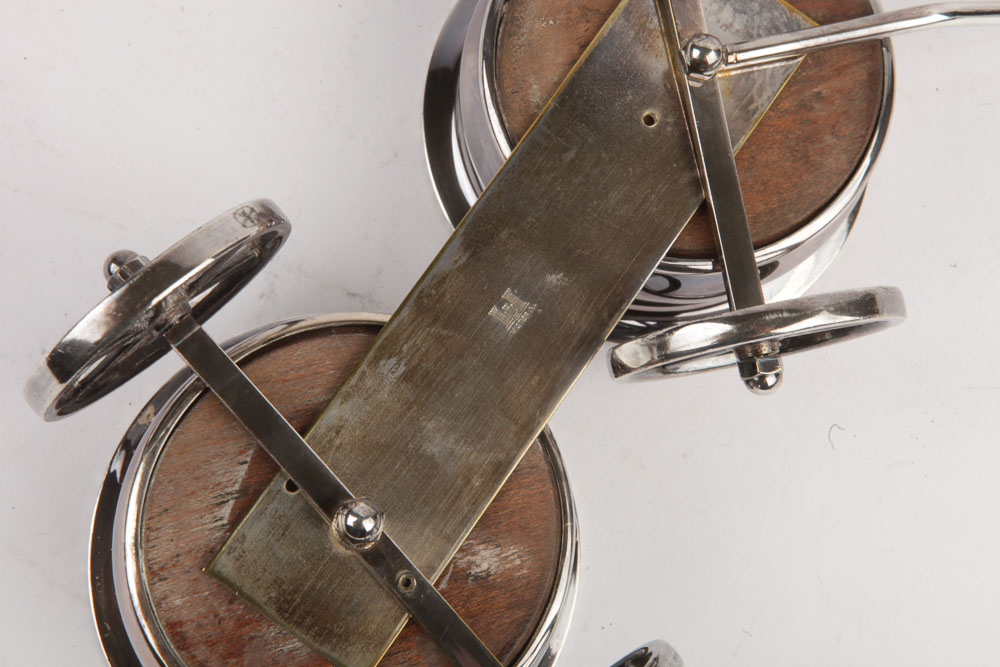 Victoria Silver Plate Condiment Bowl Set