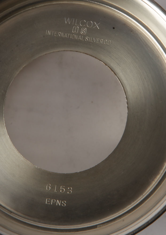 Wilcox and Bernard Rice Pierced Silver Plate Condiment Holders