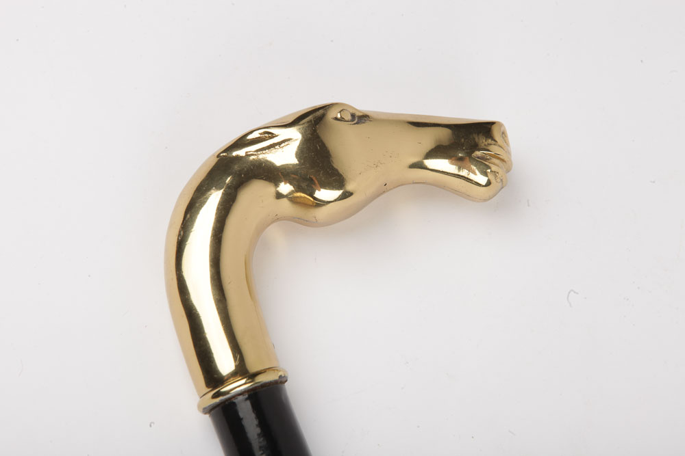 Parasol and Lacquered Brass Cane