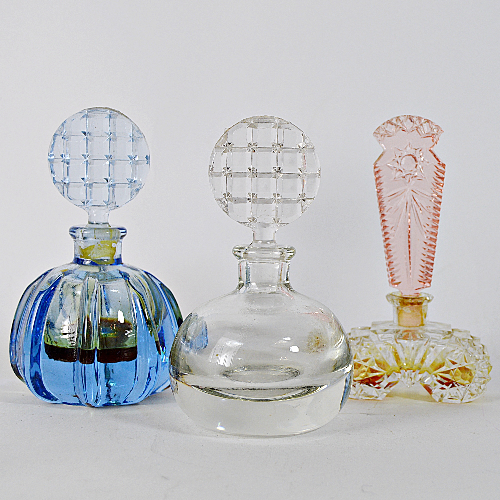 Vintage Art Glass Perfume Bottles