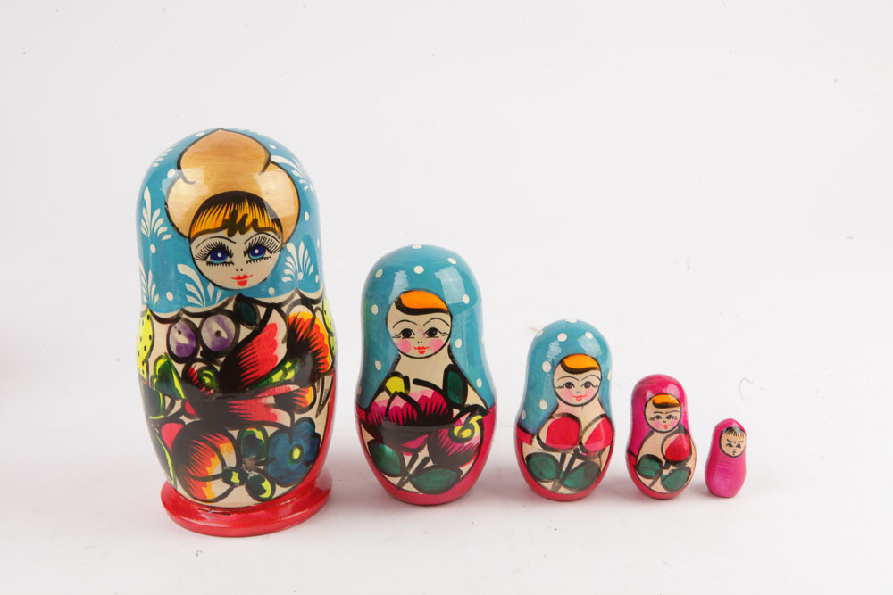 Collection of Russian Matryoshka Dolls
