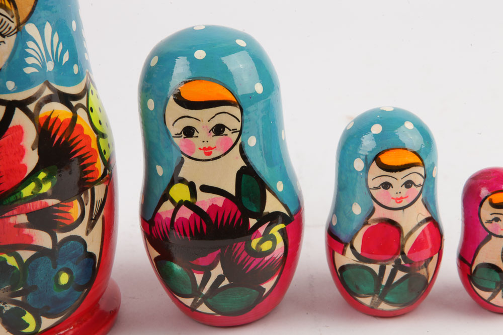 Collection of Russian Matryoshka Dolls