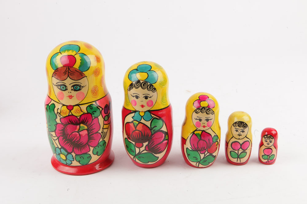 Collection of Russian Matryoshka Dolls