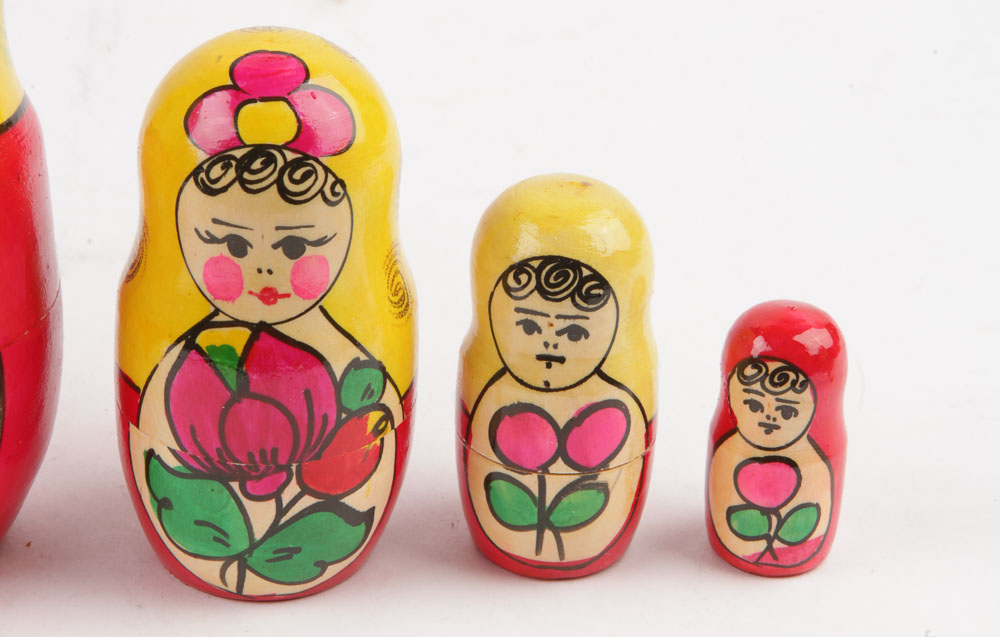 Collection of Russian Matryoshka Dolls