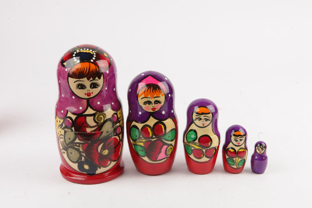 Collection of Russian Matryoshka Dolls
