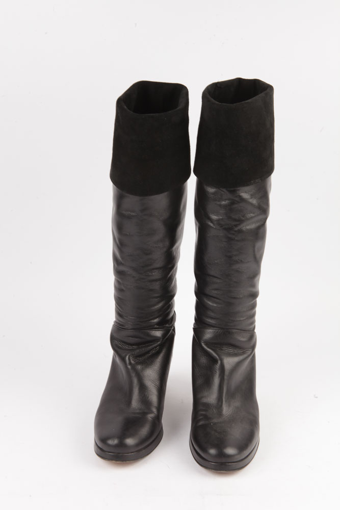 Women's Taryn Rose Black Leather Boots