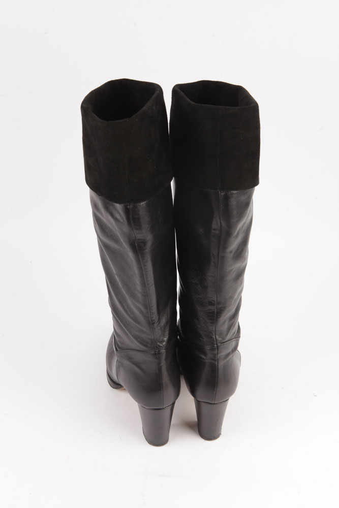 Women's Taryn Rose Black Leather Boots