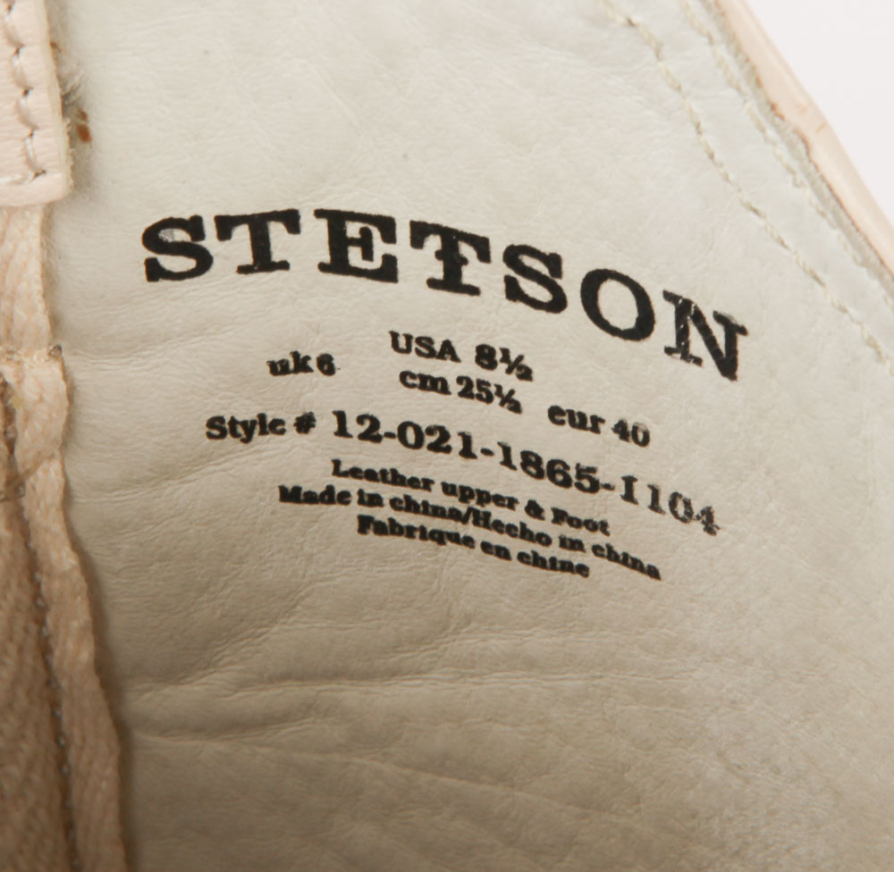 Women's Stetson Pink and Cream Cowboy Boots