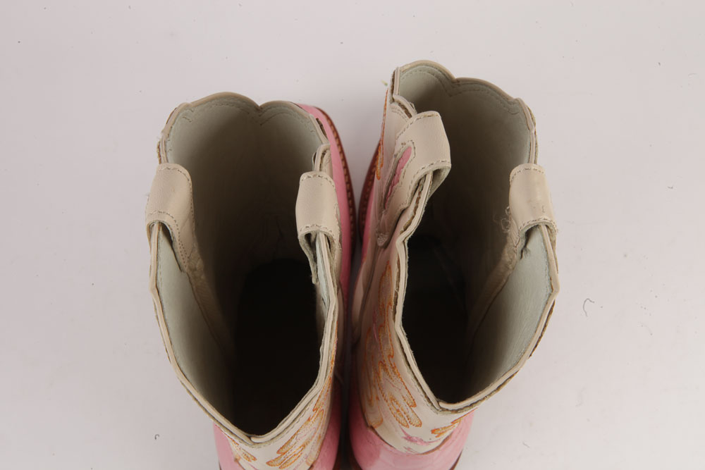 Women's Stetson Pink and Cream Cowboy Boots