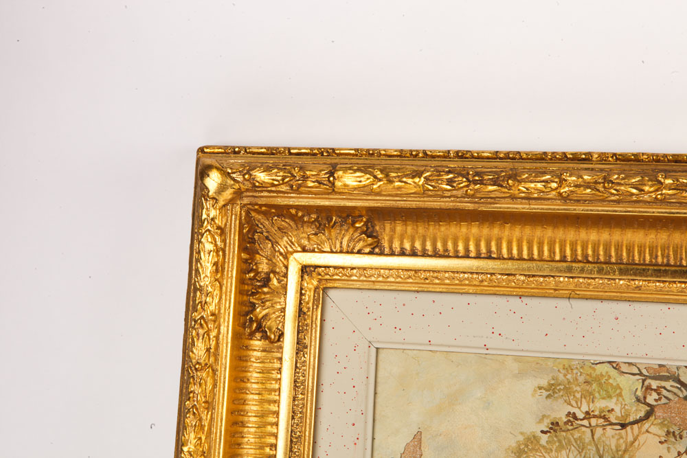 J. F. Herring Oil Painting of Fox Hunting Scene