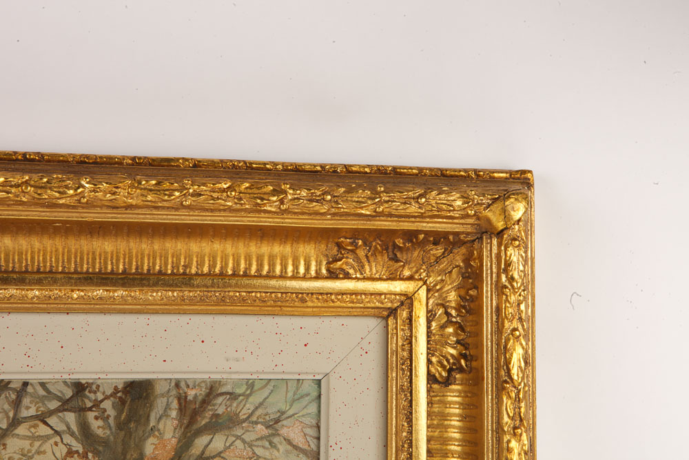 J. F. Herring Oil Painting of Fox Hunting Scene