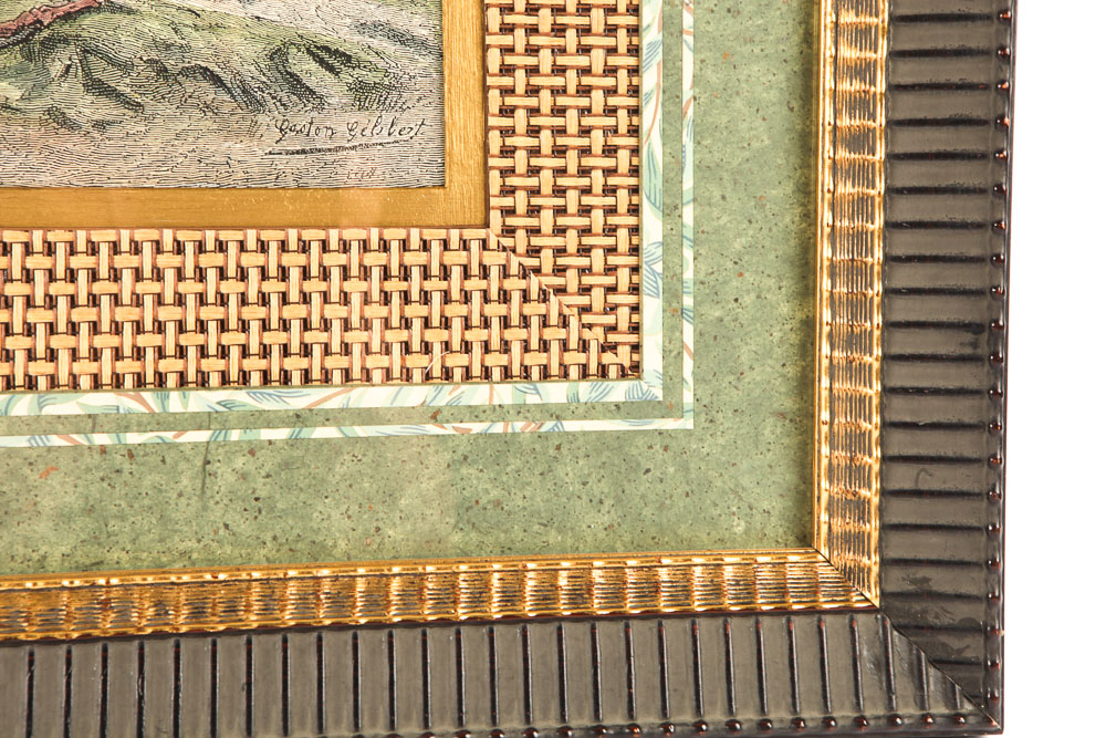 After Gaston Gebblert Hand-Colored Reproduction Print on Paper