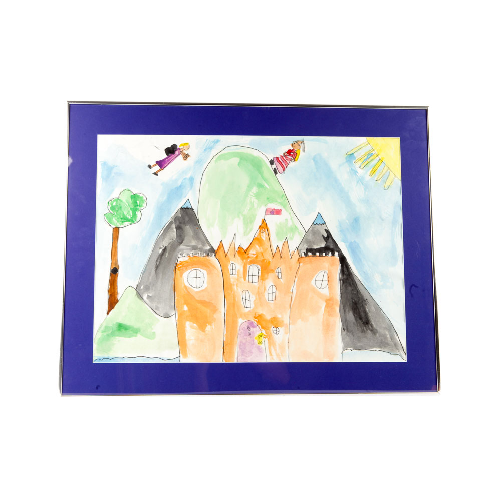 Watercolor Painting "Castle"