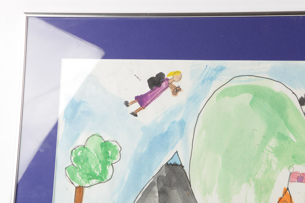 Watercolor Painting "Castle"