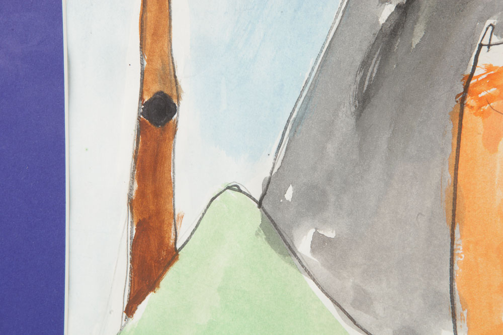 Watercolor Painting "Castle"