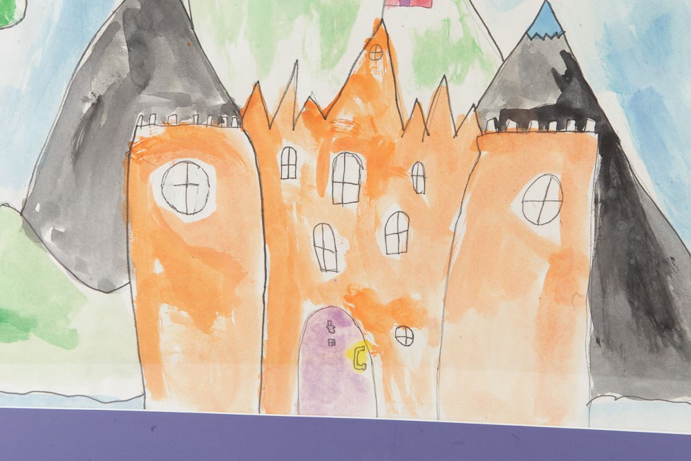 Watercolor Painting "Castle"