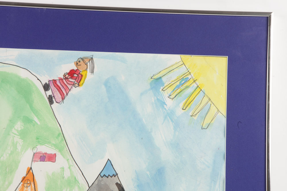 Watercolor Painting "Castle"