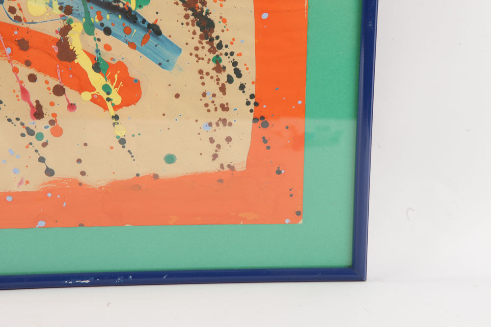 Acrylic Painting on Paper "Dots + Lines"