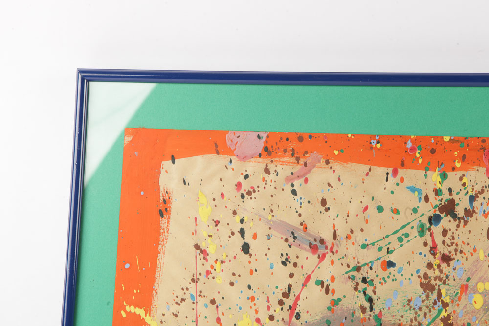 Acrylic Painting on Paper "Dots + Lines"