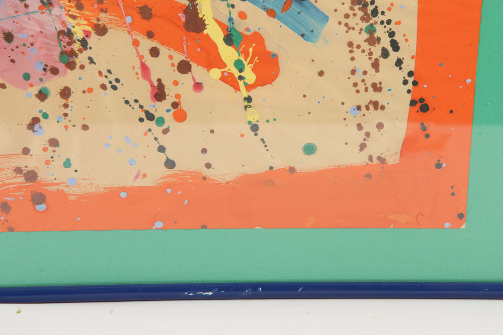 Acrylic Painting on Paper "Dots + Lines"