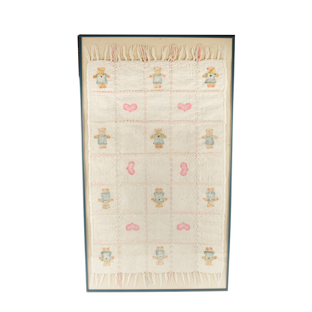 Woven and Stenciled Nursery Tapestry