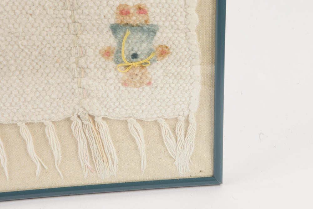 Woven and Stenciled Nursery Tapestry