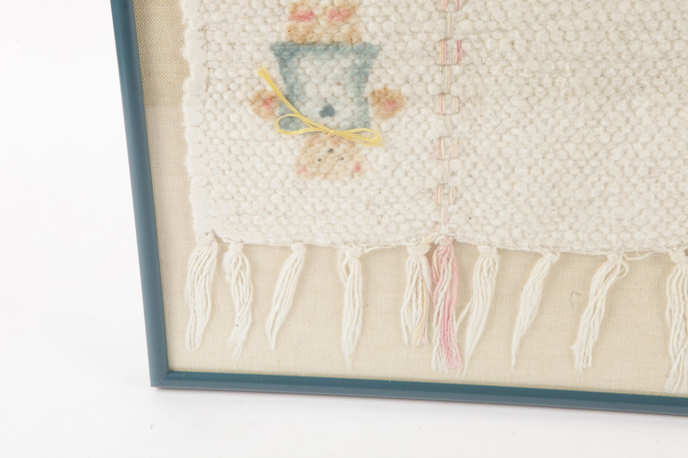 Woven and Stenciled Nursery Tapestry