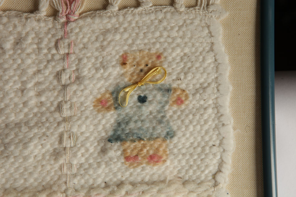 Woven and Stenciled Nursery Tapestry