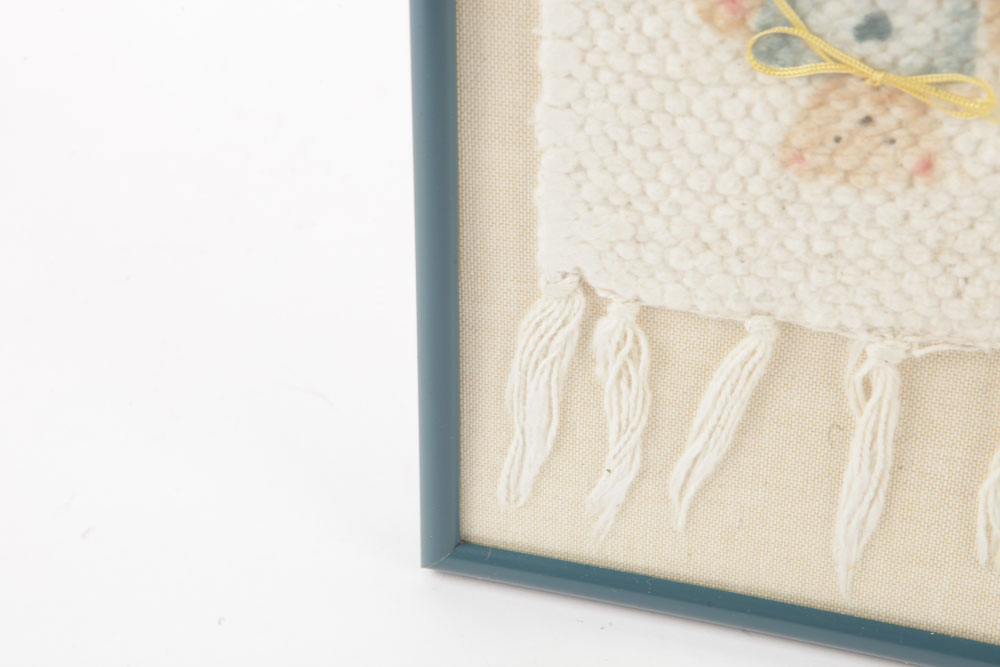 Woven and Stenciled Nursery Tapestry