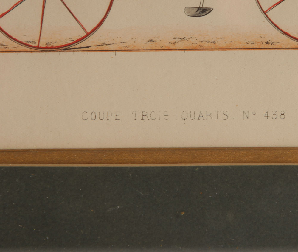 Hand-Colored Stone Lithographs of Coaches