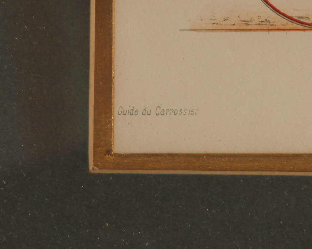 Hand-Colored Stone Lithographs of Coaches