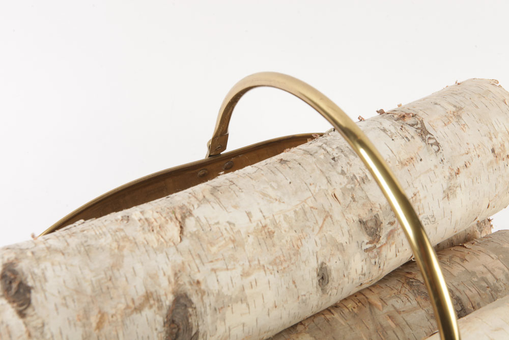 Claw Foot Log Holder and Other Brass Fireplace Accessories