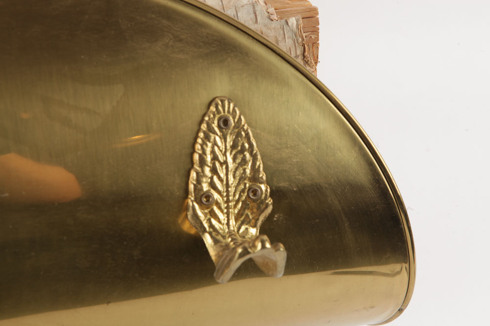 Claw Foot Log Holder and Other Brass Fireplace Accessories