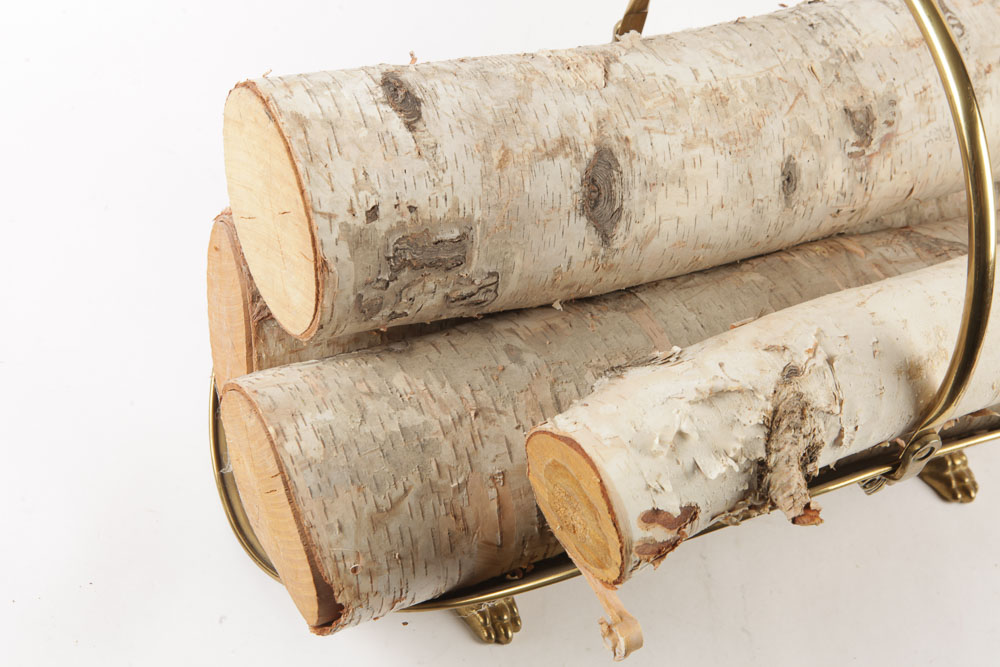 Claw Foot Log Holder and Other Brass Fireplace Accessories