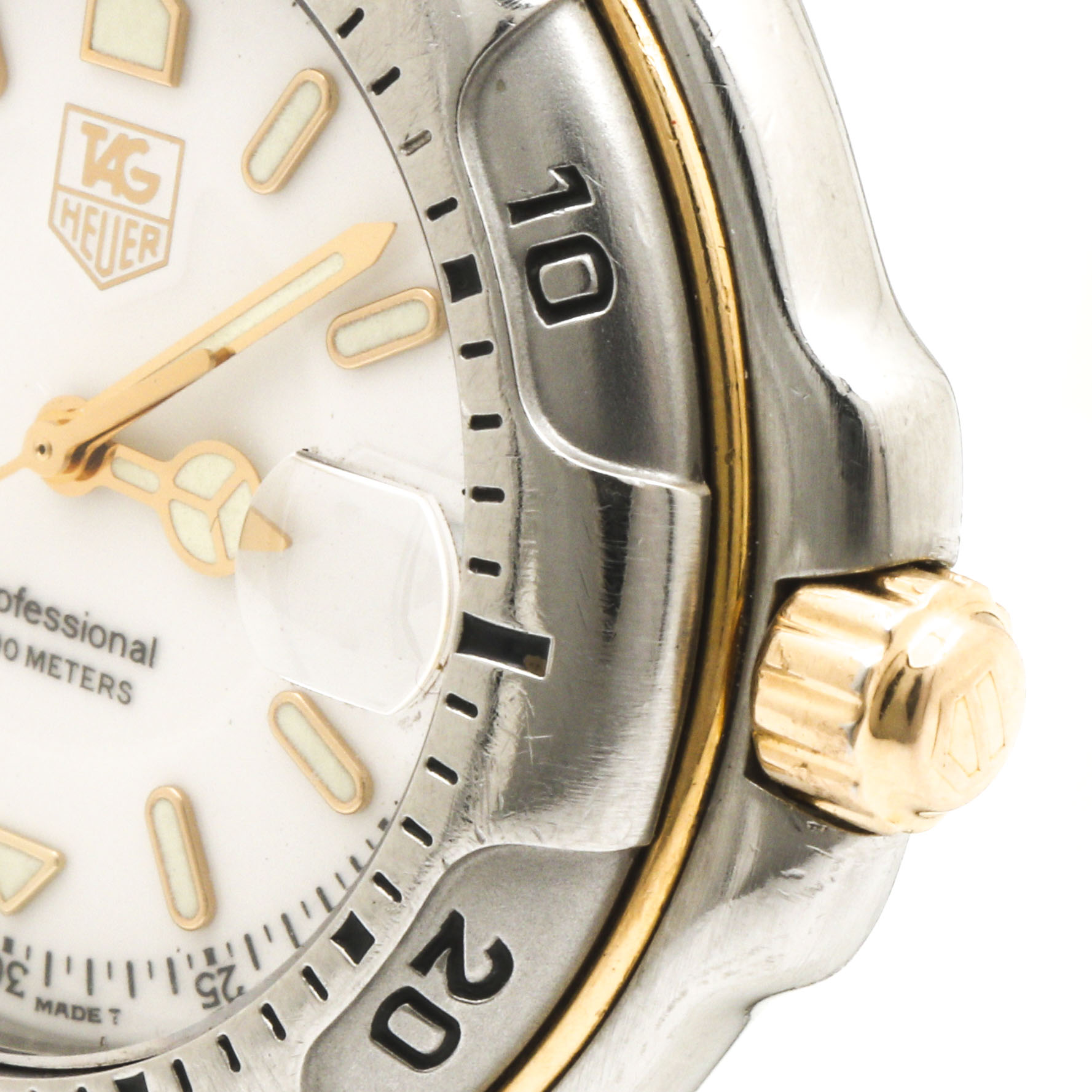 TAG Heuer Professional Stainless Steel and 18K Yellow Gold Watch