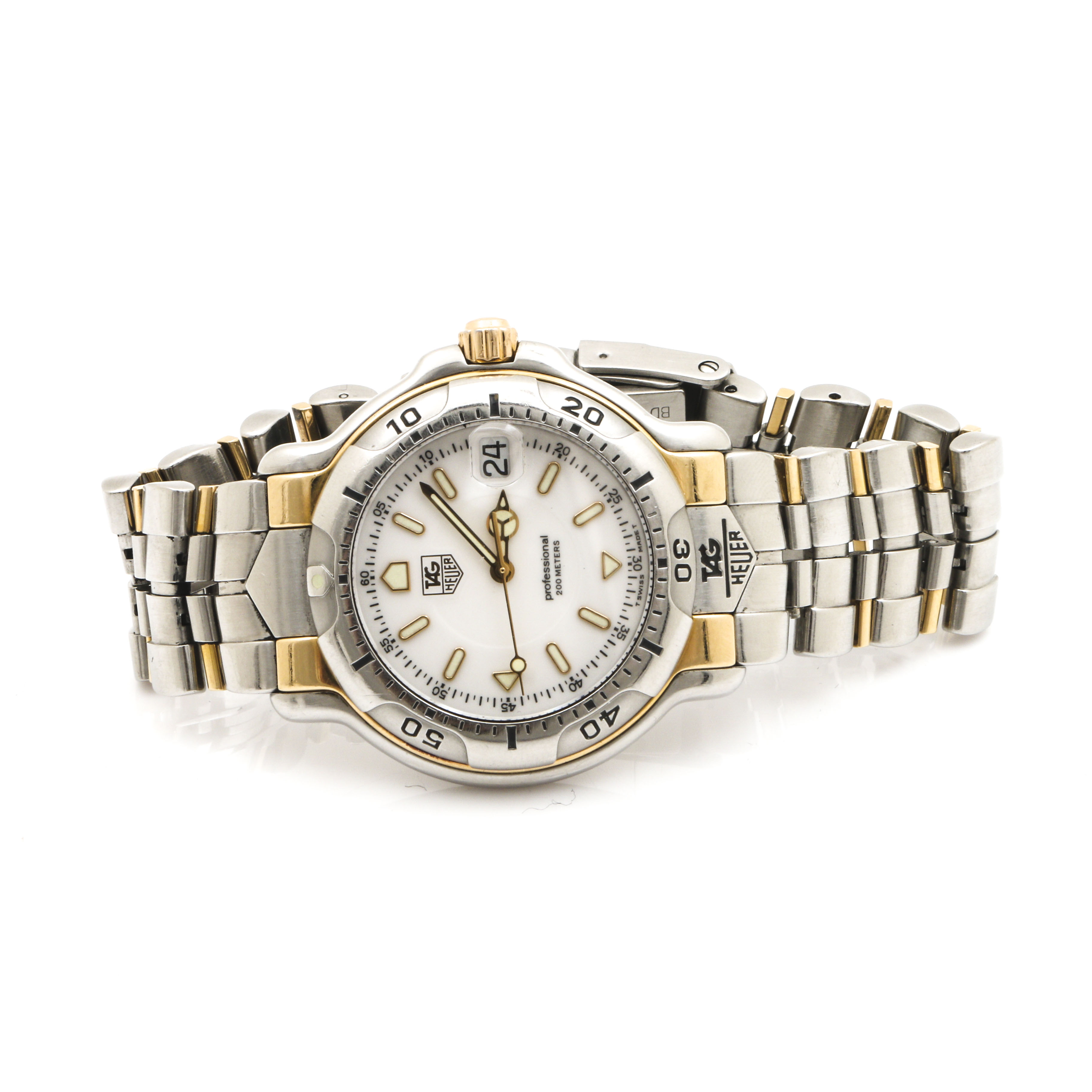 TAG Heuer Professional Stainless Steel and 18K Yellow Gold Watch