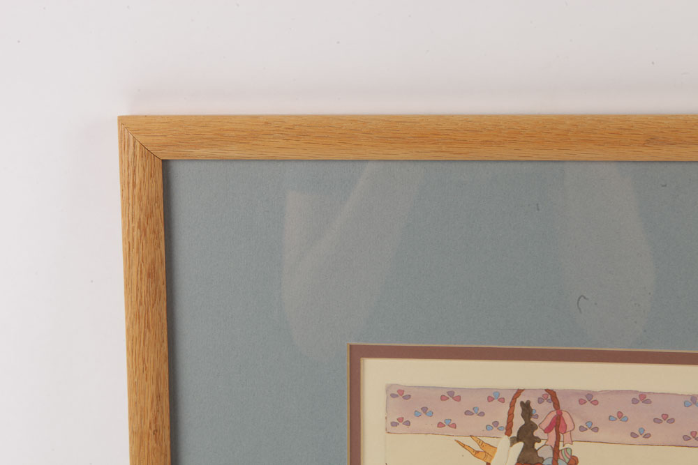 Brooke Morrison Artist's Proof Etching on Paper "Busy Bunnies"