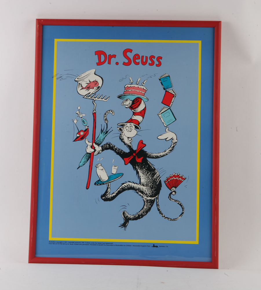 Offset Lithographs of "Cat in the Hat" and "Charlotte's Web" Literary Posters