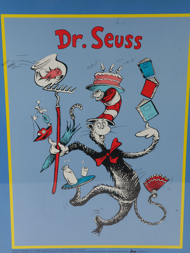 Offset Lithographs of "Cat in the Hat" and "Charlotte's Web" Literary Posters