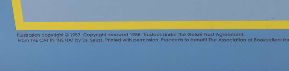 Offset Lithographs of "Cat in the Hat" and "Charlotte's Web" Literary Posters