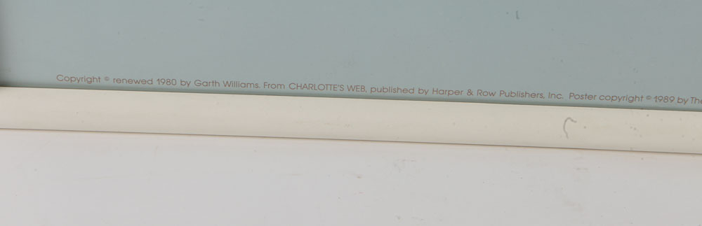 Offset Lithographs of "Cat in the Hat" and "Charlotte's Web" Literary Posters