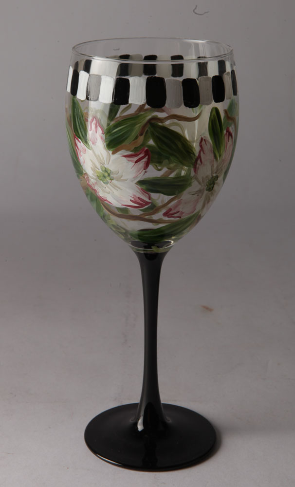 Hand-Painted Wine Glasses