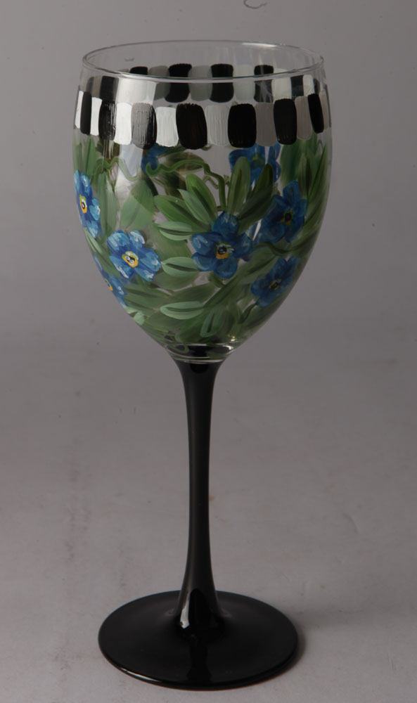 Hand-Painted Wine Glasses