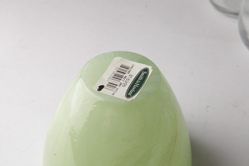 Glass Votive Candle Holders Including Smith & Hawken with Candles