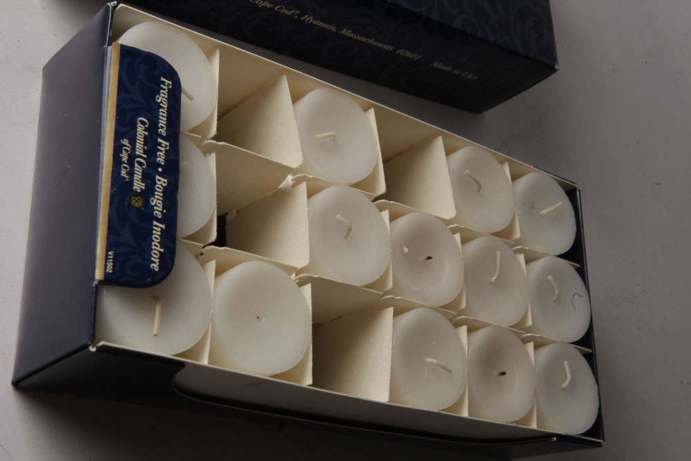 Glass Votive Candle Holders Including Smith & Hawken with Candles