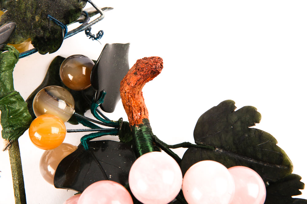 Vintage East Asian Carved Stone Fruit